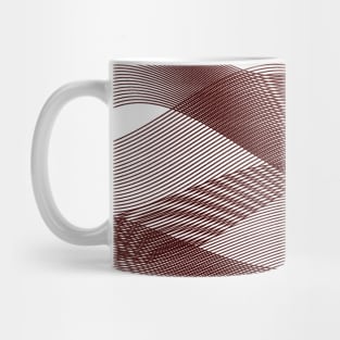 Brown stripes abstract wine moder Mug